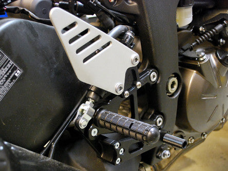 Woodcraft ZX6R 2013 Rearset Kit W/Brake Pedal Black: Kawasaki