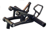 Woodcraft ZX10 '06-10 Rearset Kit Black: Kawasaki - Tacticalmindz.com