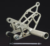 Woodcraft EX250 '88-07 Rearset Kit Silver: Kawasaki - Tacticalmindz.com