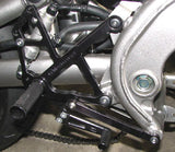 Woodcraft Ninja 650R '09-11 Complete Rearset Kit W/Shift & Brake Pedals Black: Kawasaki