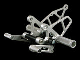 Woodcraft EX250 '88-07 Rearset Kit Complete W/Pedals Silver: Kawasaki - Tacticalmindz.com