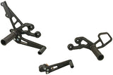 Woodcraft GSXR 600/750 2006-2010 Complete Rearset Kit W/ Shift & Brake Pedals Black: Suzuki - Tacticalmindz.com