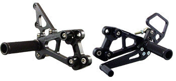 Woodcraft CBR600RR '07+ Rearsets W/Shifter Black: Honda