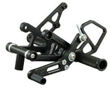 Woodcraft CBR1000RR '08+ Rearsets Black W/Shift Pedal: Honda - Tacticalmindz.com