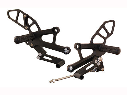 Woodcraft CBR250 Complete Adjustable Rearset Kit - Standard Shift: Honda