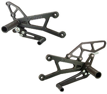 Woodcraft R1 2007+ GP Shift Complete Rearset Kit  W/Pedals & GP Shift Converter Black: Yamaha