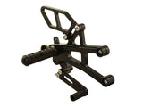 Woodcraft Daytona 675 Complete Rearset Kit GP Shift W/Shift & Brake Pedals Black: Triumph - Tacticalmindz.com