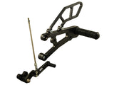 Woodcraft Daytona 675 Complete Rearset Kit GP Shift W/Shift & Brake Pedals Black: Triumph - Tacticalmindz.com