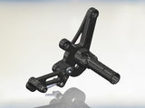 Woodcraft 1198 Diavel GP Shift Adjustable Complete Rearset Kit: Ducati - Tacticalmindz.com