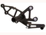 Woodcraft Ninja EX250 '08-12 Black Eccentric Complete Rearset w/shift and Brake Pedals: Kawasaki