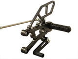 Woodcraft Daytona 675 Complete Rearset Kit STD Shift W/Shift & Brake Pedals Black: Triumph - Tacticalmindz.com