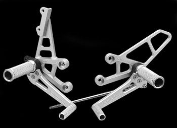 Woodcraft SV 650/S 1999-2002 Complete High Rearset Kit W/ Shift & Brake Pedals: Suzuki