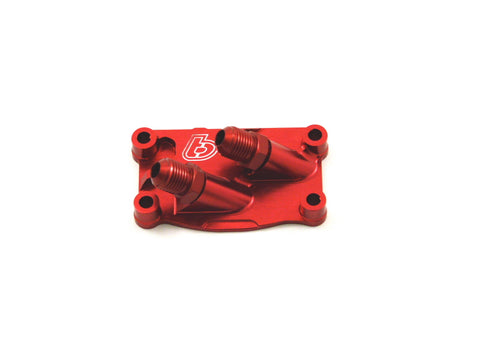 TBparts CRF50 Billet Oil Cooler Tap Cover, Red