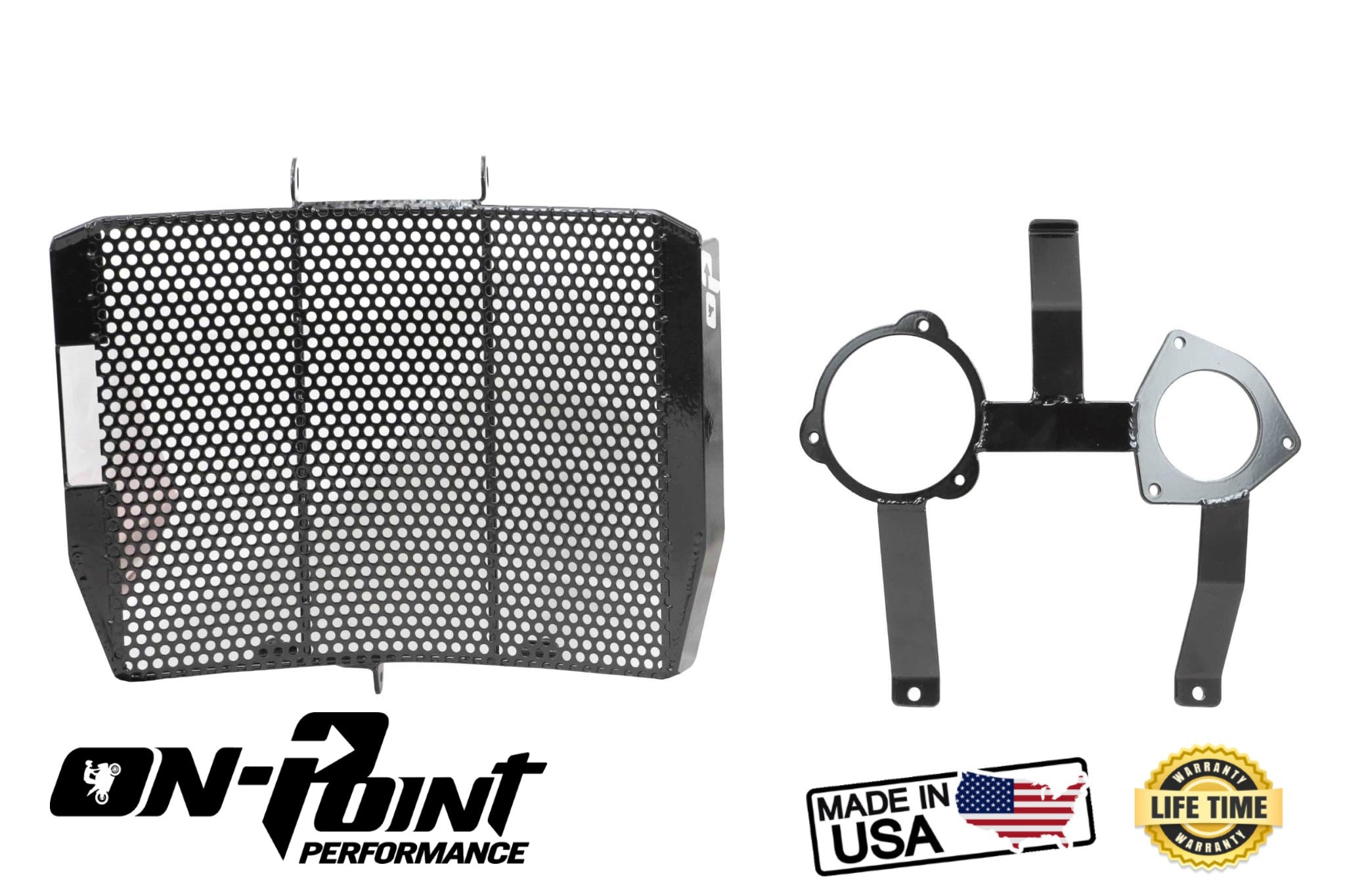 Cage Over Radiator On-Point Performance Dual Fan Radiator Cage: Kawasaki | Tacticalmindz.com