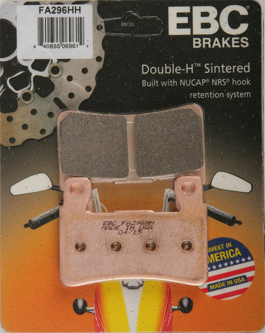 EBC Double-H FA296HH Sintered Metal Brake Pads 2013+ Kawasaki ZX636