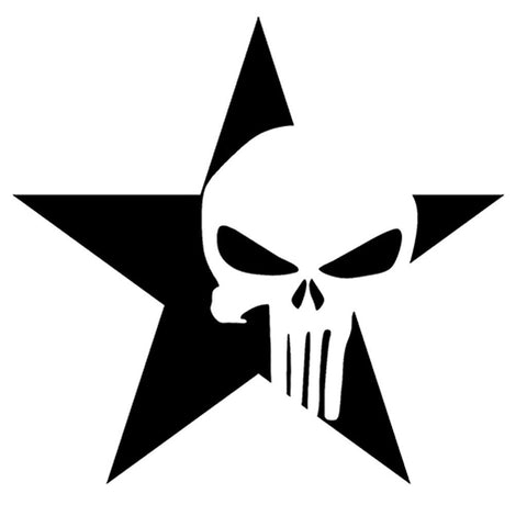 Punisher Star Decal / Sticker
