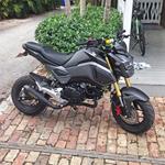 Hindle Honda Grom 17-18 Evo Megaphone System Black Ceramic w/ Carbon Tip