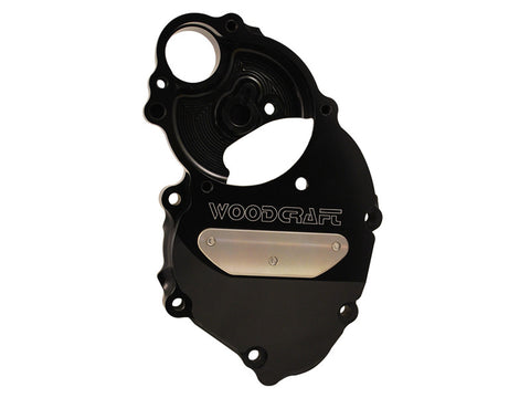 Woodcraft ZX10 2008-2010 Crank Cover Assbly Black: Kawasaki