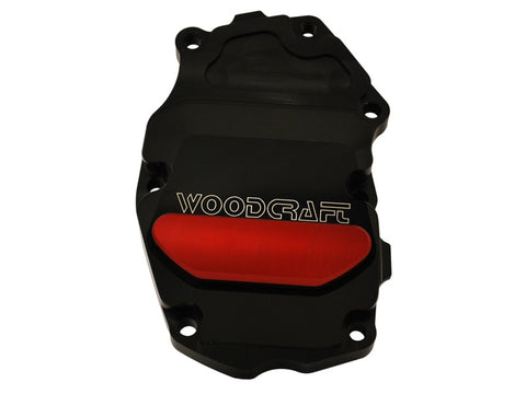 Woodcraft 675 2013+ RHS Crank/Ignition Trigger Cover Black Anodized: Triumph