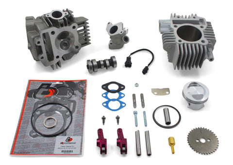 TBparts Z125 165cc Bore Kit, Race Head V2, and Intake Manifold Kit