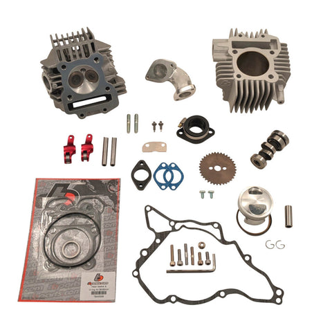 TB KLX110 143cc Bore Kit, Race Head V2, and Intake Kit – 10 & Up Models