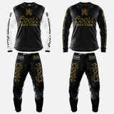 Webig Banquet Pant Black-gold