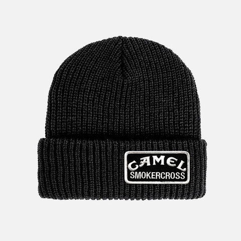 Webig Camel Smokercross Black Patch Beanie