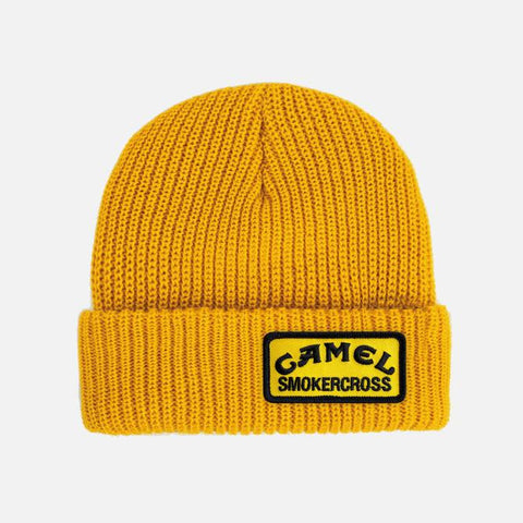 Webig Camel Smokercross Yellow Patch Beanie