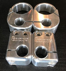 Cock's Adjustable Clip Ons Raw Finish