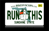 Bikes vs Cops License Plate: Florida - Tacticalmindz.com