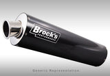 CBR1000RR '08-'11 - Brock's Slip-On System Sgl GEN3 20" Carbon - Tacticalmindz.com