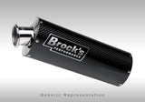 CBR1000RR '08-'11 - Brock's Slip-On System Sgl GEN3 14" Carbon - Tacticalmindz.com