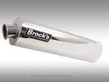 CBR1000RR '08-'11 - Brock's Slip-On System Sgl GEN3 20" Aluminum - Tacticalmindz.com