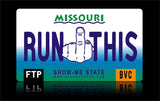 Bikes vs Cops License Plate: Missouri - Tacticalmindz.com