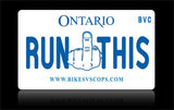 Bikes vs Cops License Plate: Ontario - Tacticalmindz.com