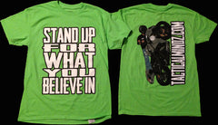 Tactical Mindz Stand Up T-Shirt: Bright Green - Tacticalmindz.com