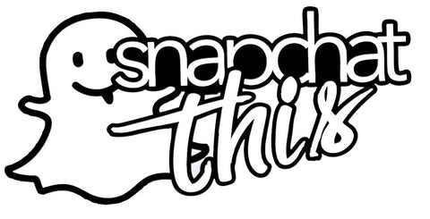 Snapchat This Decal / Sticker