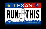Bikes vs Cops License Plate: Texas - Tacticalmindz.com
