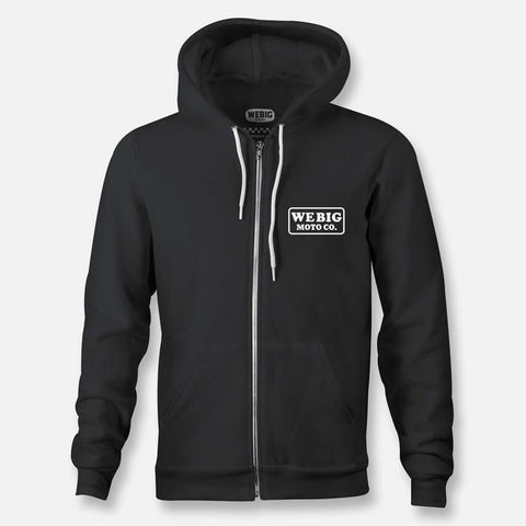 Webig Moto Co Zip Hoodie Black