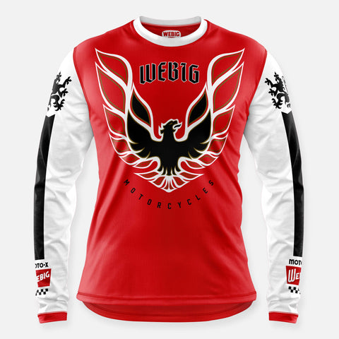 Webig Screamin Chickin Jersey Red-white