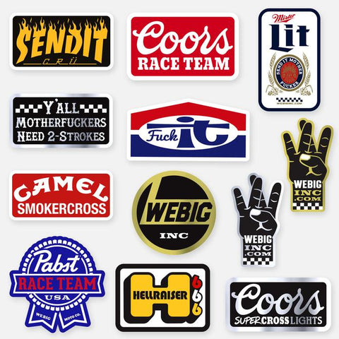 Webig Stickers 12-pack