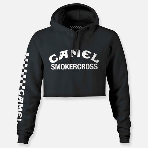 Webig Womens Camel Smokercross Crop Hoodie