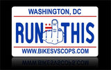 Bikes vs Cops License Plate: Washington - Tacticalmindz.com