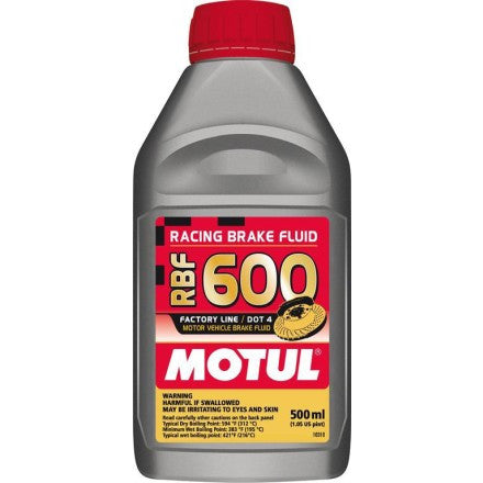Motul RBF 600 Racing Brake Fluid DOT 4 (.5 Liter Bottle)