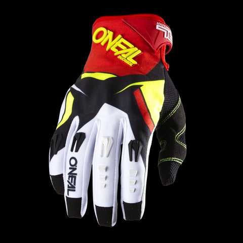O'Neal Hardwear Gloves Flow-True Red/Hi-Viz