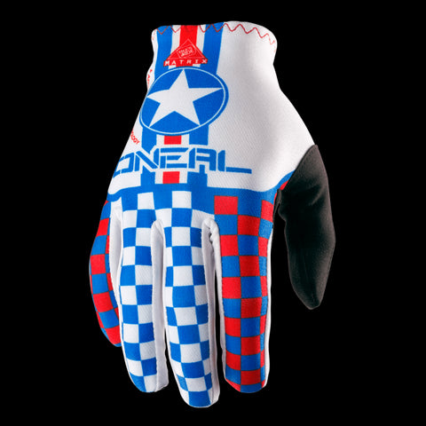 O'Neal Matrix Wingman Gloves White/RedBlue