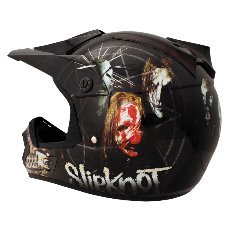 anime dirt bike helmet rap O'Neal Rockhard Slipknot 'Nine" MX Helmet