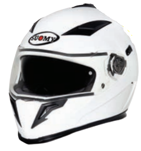 Suomy Halo Solid White Helmet